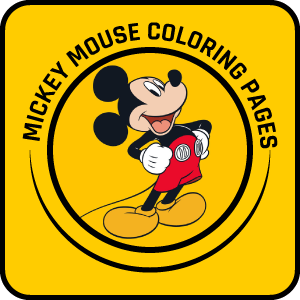 mickey mouse yellow button