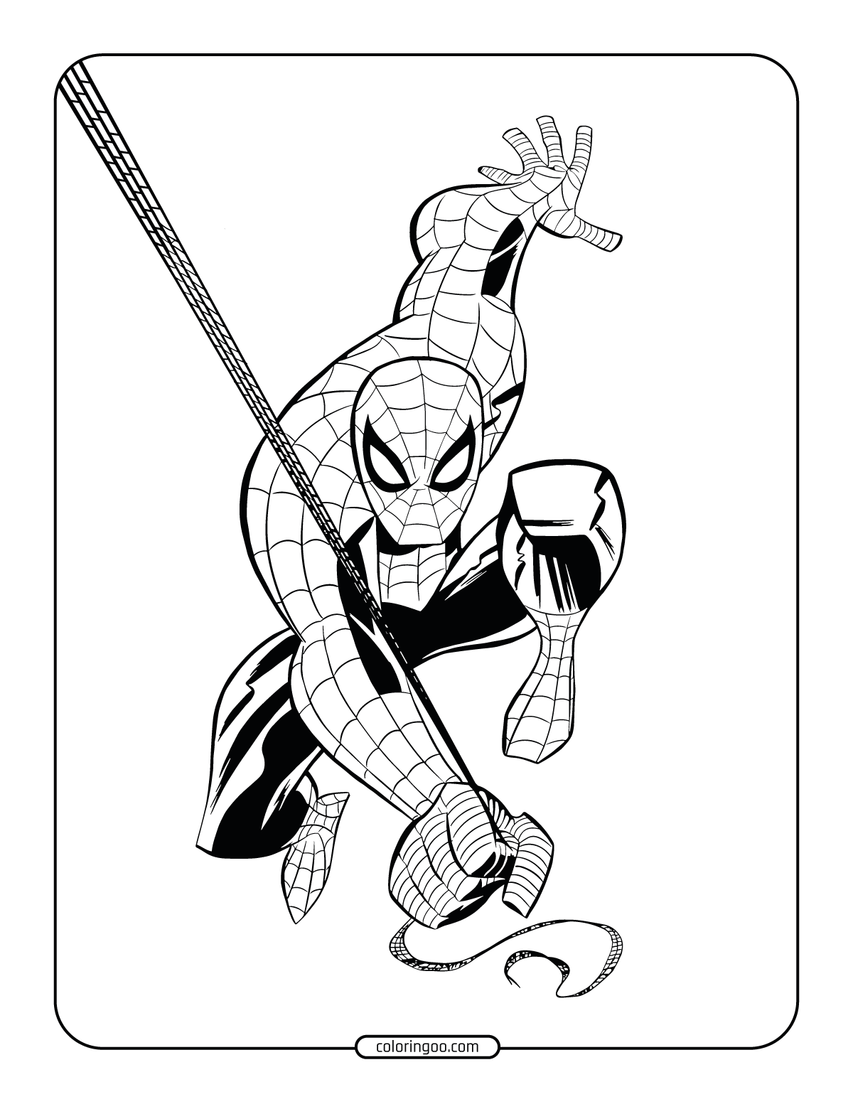 printables spider man coloring activities