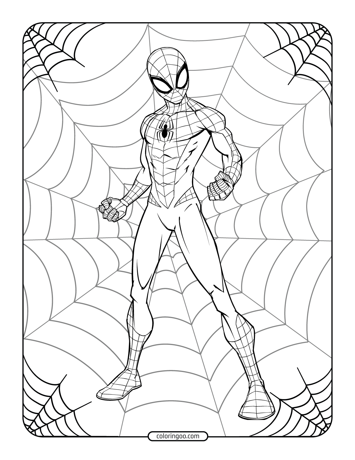 printables spider man coloring pages