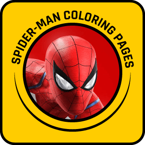 spider man yellow button