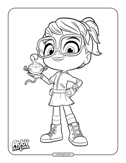 abby hatcher coloring sheet