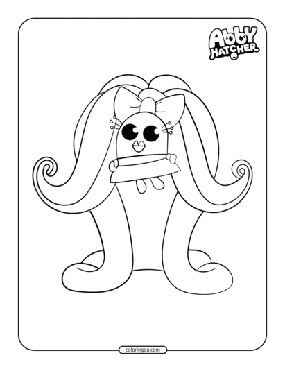 abby hatcher harriet coloring page
